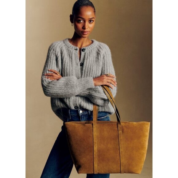 Sezane Sweaters - NWT Sezane Emile in Grey Alpaca Wool Blend Cardigan Sweater M